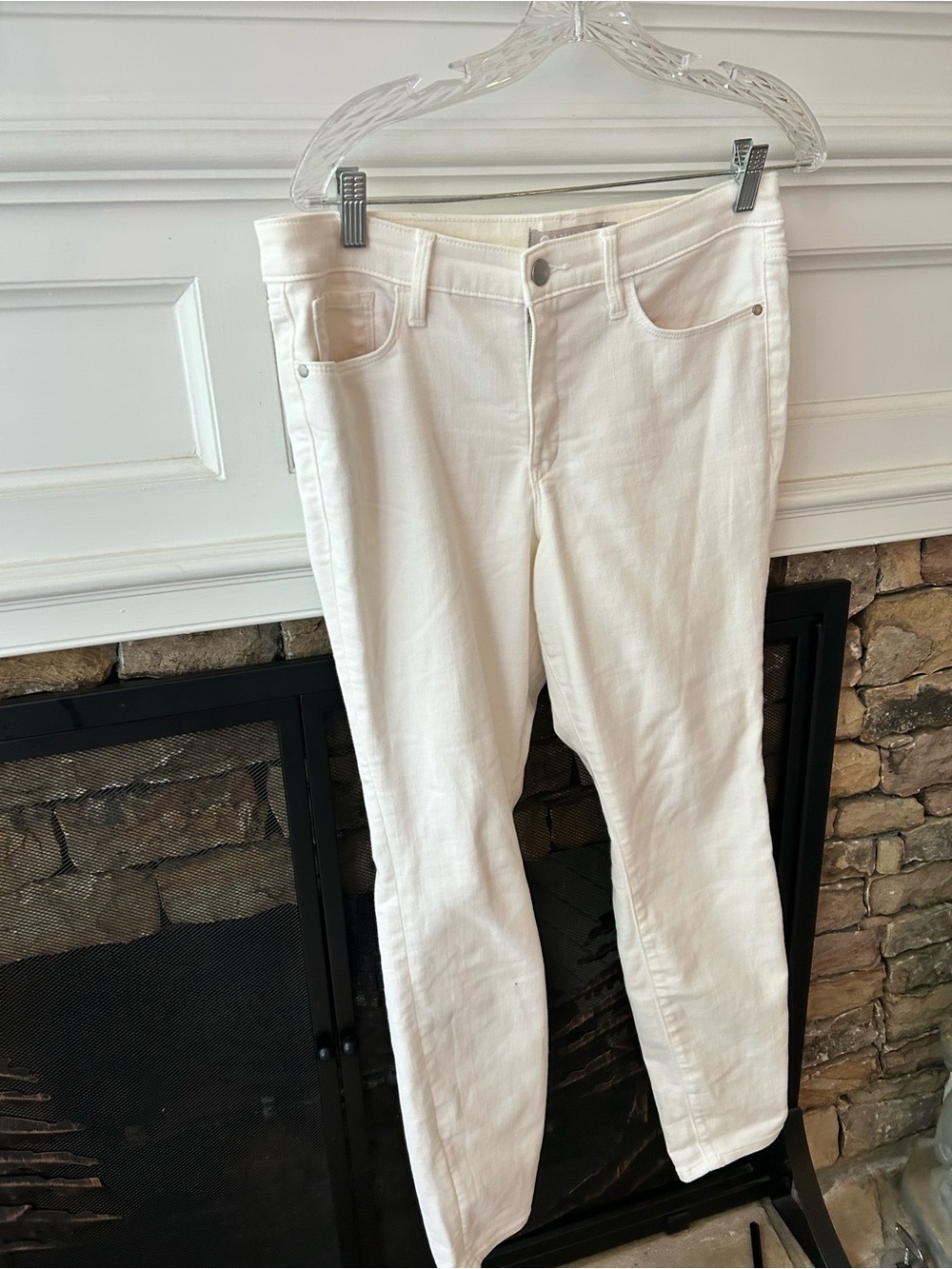 Athleta Women's Cream Skinny Jeans